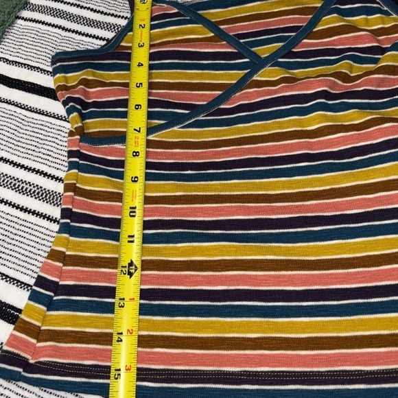 Madewell Striped Cami Tank Top Womens Medium V Neck Sleeveless - Picture 6 of 7